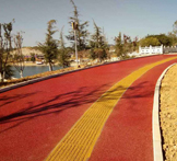 湖畔街道藝術(shù)透水地坪